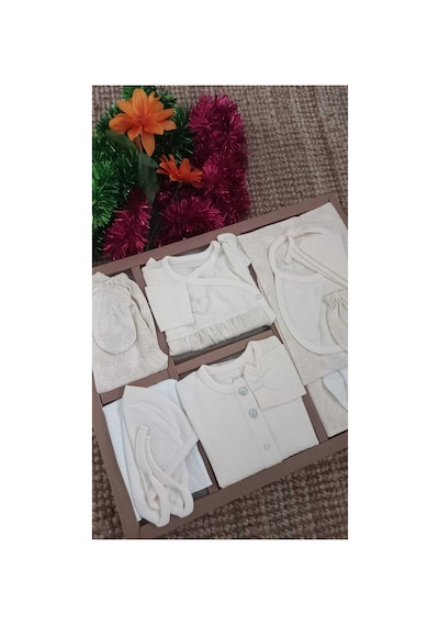 Caramell Barbosa 10'lu Hastane Çıkışı Kız Bebek Şık Model Ekru