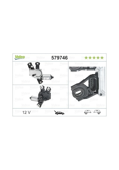VALEO 579746 SİLECEK MOTORU (ARKA) VW TIGUAN (5N) (2007-)
