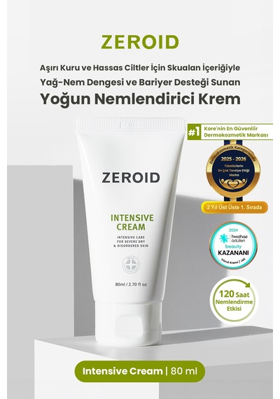 Aşırı Kuru Hassas Cilde Bariyer Desteği Sunan Yoğun Nemlendirici Krem Zeroıd Intensive Cream