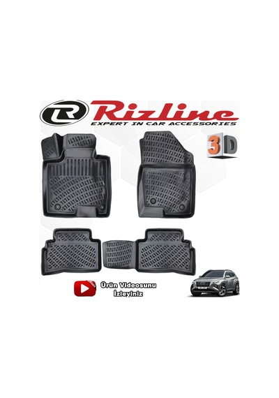Hyundai Tucson 3D Paspas Havuzlu Siyah 2021 Sonrası Rizline N11.1543