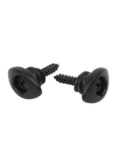 Planet Waves Pweep102 Elips Gitar Askı Pimi - Siyah Aksesuar Eliptik Tasarım İle Askı Kaymasını Önleyen Güvenli Yapı, Çift Halinde Sunulan Dayanıklı Metal Konstrüksiyon