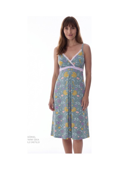 Penti Mint Yeşili Mama Blossom Gecelik