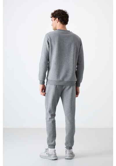 Tommy Life Andy Gri Melanj Şardonlu Erkek Eşofman Takım - 85190 GRİ MELANJ