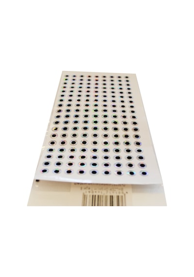 Balzer 159400 009 Hologramlı Yapışkanlı Sticker Suni Yem Gözü 6mm 162'li Paket