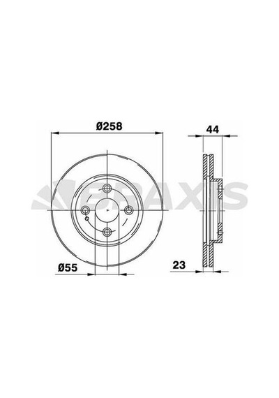 Braxis Ae0161 Ön Fren Disk Aynası Havalı Mazda 2 1.3 1.4 Mzr-cd 1.5 1.6 Mz-cd 07 Ford Ka 18- Df7133251a