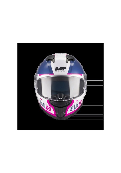 Mt Stinger 2 Core A5 Kapalı Kask Siyah - Beyaz