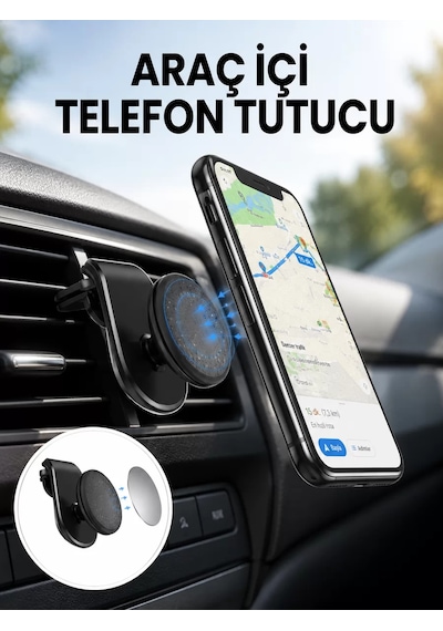 Güçlü Mıknatıslı Araç İçi Telefon Tutucu Evrensel Uyum Yeni Nesil Belirtilmemiş 00294507