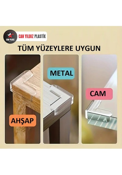 Şeffaf Yapışkanlı Kenar Ve Köşe Koruyucu - Çocuk Kenar Köşe Koruma 16 Adet Genel