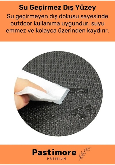 Enenstyle Taşıma Askılı Konfor Modeli Çift Taraflı Kaymaz Yoga Meditasyon Minderi Siyah Mat Çok Renkli