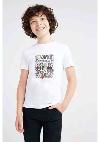 Tshirthane Riverdale Karm Draw Baskılı Unisex Çocuk Beyaz T-Shirt
