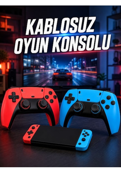 Kablosuz Oyun Konsolu Hdmı Çıkışlı Çift Kontrolcülü Retro Oyun Seti Diğer