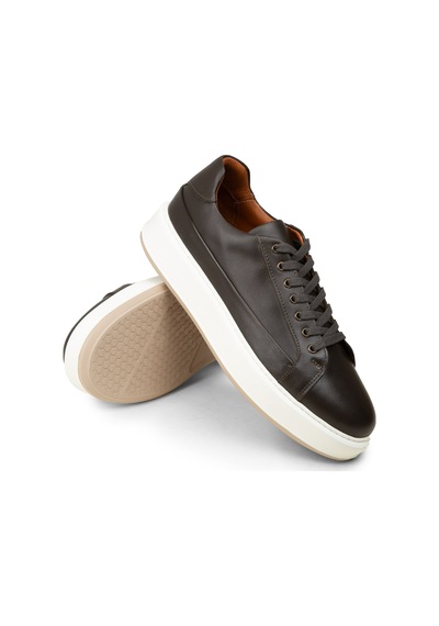 Deery Erkek Hakiki Deri Haki Sneaker Ayakkabı - E4482mhakc01