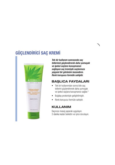 Herbalife Saç ve Renk Koruyucu Şampuan + Şaç Kremi 2 x 250  ML
