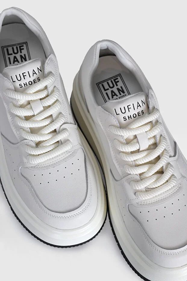 Lufian 121230093 Laura Kadın Deri Sneaker Ayakkabı Beyaz
