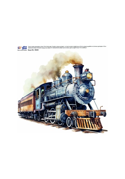 Mavi Sanat Ütü İle Rub On Transfer Kağıdı 30 30 Cm Model No: K0220