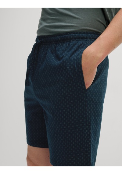 Marks & Spencer Pure Cotton Geometrik Desenli Pijama Takımı T07000098 Yeşil