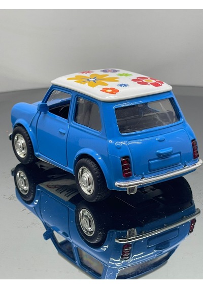 Metal 8 Cm Eski Classik Model Oyuncak Araba Açıklama Yaz - Mavi