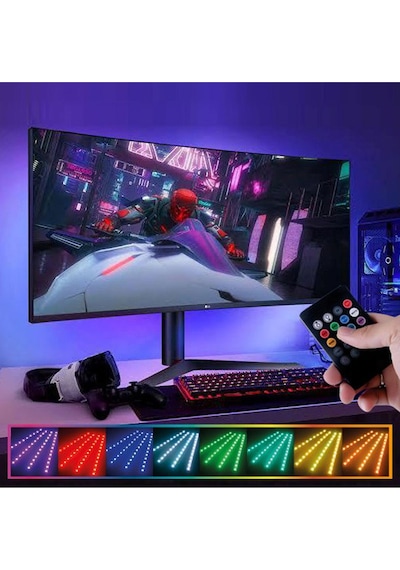 8875 Sese Duyarlı Led Ambiyans Tv Arkası & Dekoratif Aydınlatma / Usb Tak Çalıştır / Uzaktan Kumanda Diğer