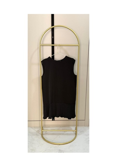 Unika Boutique Kadın Kolsuz Tesettür Siyah Piliseli Kadın İçlik Tunik