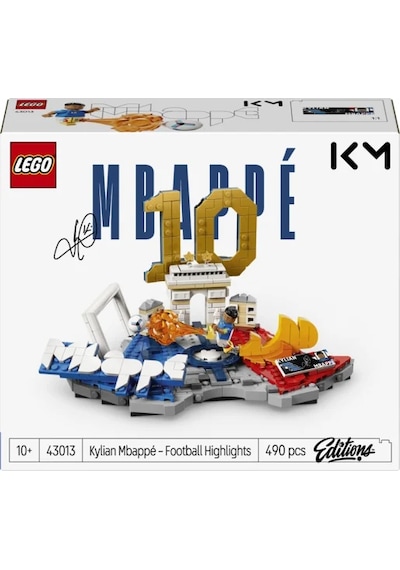 LEGO® Editions Kylian Mbappé – Unutulmaz Futbol Anları 43013 - 10 Yaş ve Üzeri Çocuklar için Dekoratif Futbol Modeli Yapım Seti (490 Parça)