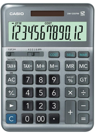 Casio DM-1200FM Masaüstü 12 Hane Hesap Makinesi