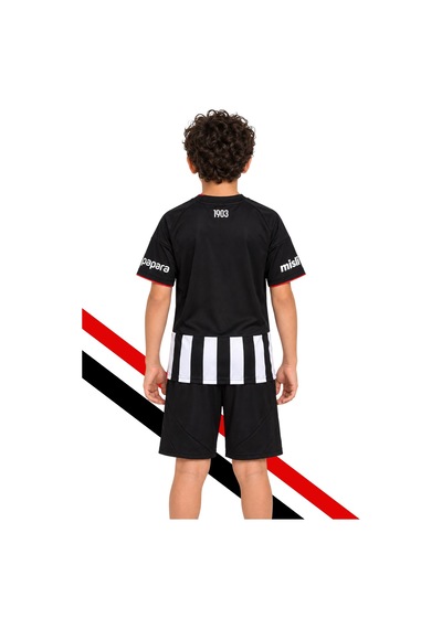 Adidas Beşiktaş Forma 25-26 Sezon Çubuklu Çocuk Forması Ve Şort Takım Siyah-beyaz