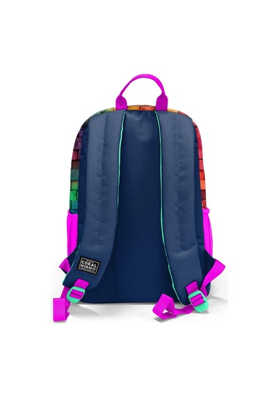 Coral High Pembe Lacivert Grafiti Yazılı Okul Sırt Çantası 23629