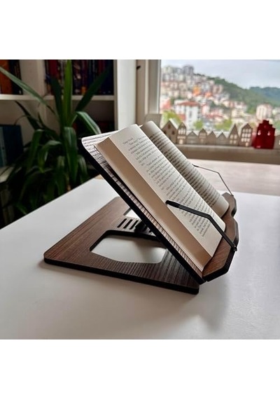 - Kitap Okuma Standı Ceviz