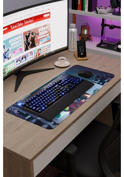 Risk Of Rain Kaymaz Dikişli Kauçuk Oyuncu Mousepad V4 - 70x30 Xl Gaming Mouse Pad Fare Altlığı