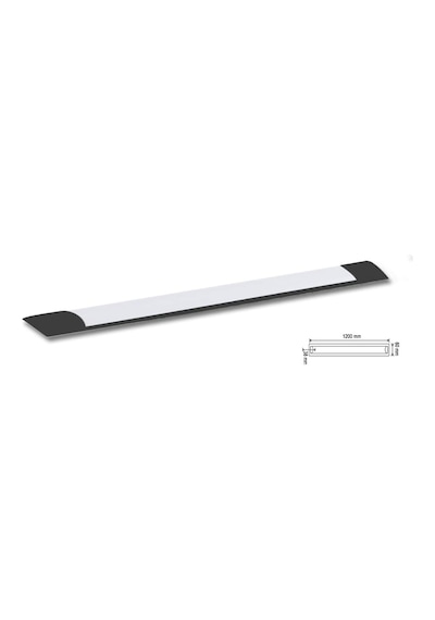 36w Siyah Led Bant Armatür 3200k Sarı Işık 2 Adet Genel