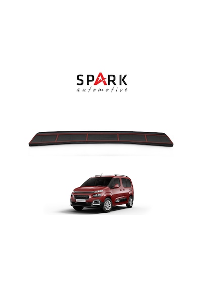 Citroen Berlingo 2019- Yılı Ve Sonrası Uyumlu Arka Tampon Eşiği Mat Siyah
