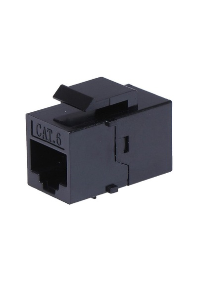 Ayt Powermaster Pm-25454 Rj45 Cat6 Dişi Dişi 8p-8c Ara Kaplin Coupler Adaptör Siyah İnternet Kablosu Birleştirici Ek