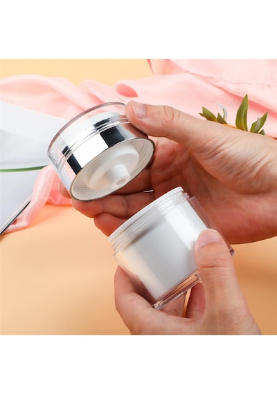 Krem Kutusu Kozmetik Kavanoz Akrilik Krem Doldurulabilir Vakumlu Şişe Basın Stili Krem Kavanoz 50 Ml Diğer