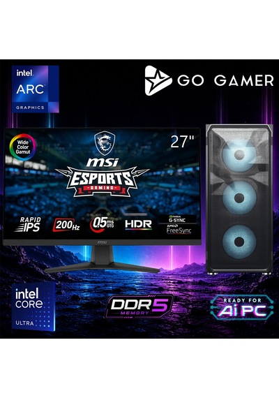 Go Gamer E750D ULTRA 9 285K 128 GB 1 TB SSD 27" Free Dos Oem Paket Masaüstü Oyuncu Bilgisayarı