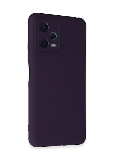 Xiaomi Redmi Note 12 5g Uyumlu Kılıf Nano İçi Kadife Silikon - Mor