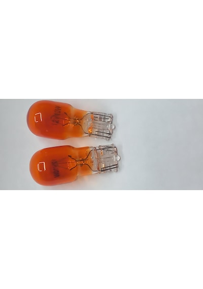 Amber T13 12v 10w Turuncu Dipsiz Motosiklet Sinyal Ampulü 2 Adet