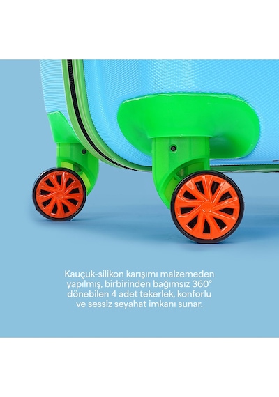 Wexta WX-411 Disney Serisi Erkek Çocuk Valizi - Mavi