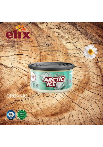 Elix Organik Metal Kutuda Doğal Liflere Emdirilmiş Özel Aromalı Koku - Arktik Buz