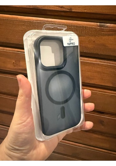 İphone 16 Pro Magsafe Uyumlu Telefon Kılıfı - Siyah