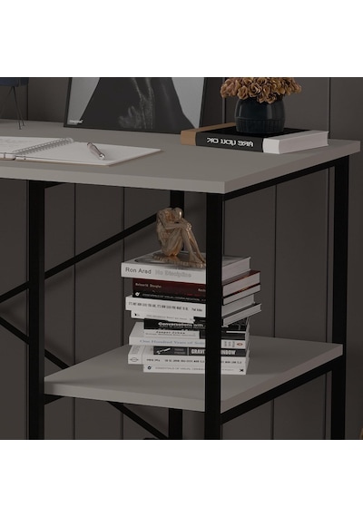 Asra Trend Kül Gri Metalçm01 Raflı Metal Çalışma Masası 120x60 Cm 2 Katlı Yan Raflı Bilgisayar Masası Endüstr Diğer Asra Trend Kül Gri Metalçm01 Raflı Metal Çalışma Masası 120x60 Cm 2 Katlı Yan Raflı Bilgisayar Masası Endüstr Diğer