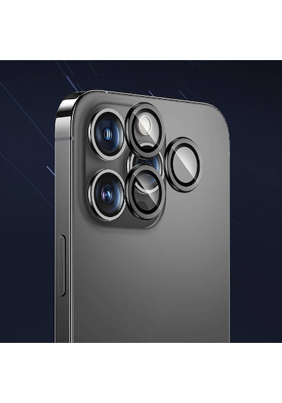 Apple Uyumlu   iPhone 16 Pro Safir Kamera Lens Koruyucu Benks Dr Serisi Gümüş