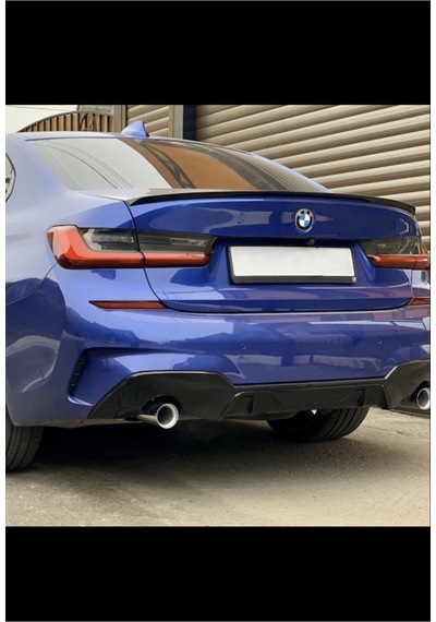 Bmw G20 İnce Spoiler Piano Black Bagaj Üstü Lip Spoiler Parlak Siyah