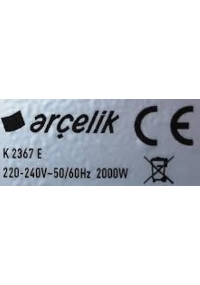 Arçelik Uyumlu K 2367E Tost Makinesi Rezistansı 1000 Watt 110 Volt - 424701325