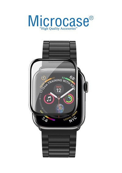 Apple Uyumlu  Watch Seri 4 - 5 40 Mm Tam Kaplayan Kavisli 3D Pet Film Syh