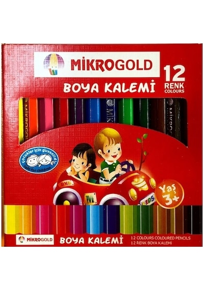 Mikrogold 12 Li Kuru Boya Kısa