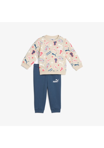 Puma Minicats Crew Çocuk Krem Eşofman Takımı 689731 Krem