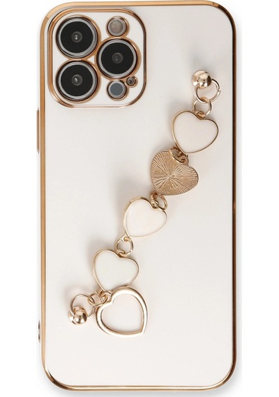 Apple  Uyumlu  iPhone 14 Pro Kılıf Esila Silikon Beyaz,