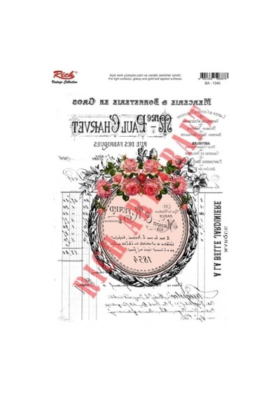 Rich 1340 Vintage Kolay Transfer 23X33 Cm