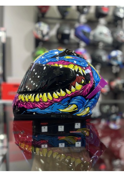 Mts 801 Azure Kapalı Kask Pembe - Sarı