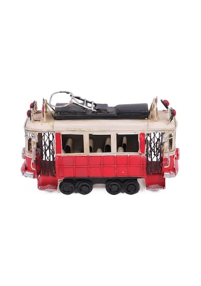 Dekoratif Metal Taksim Tramvay Orta Boy Vintage Biblo Hediyelik